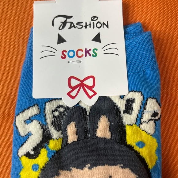 🎃Blue Cartoon Character Socks - Picture 3 of 6